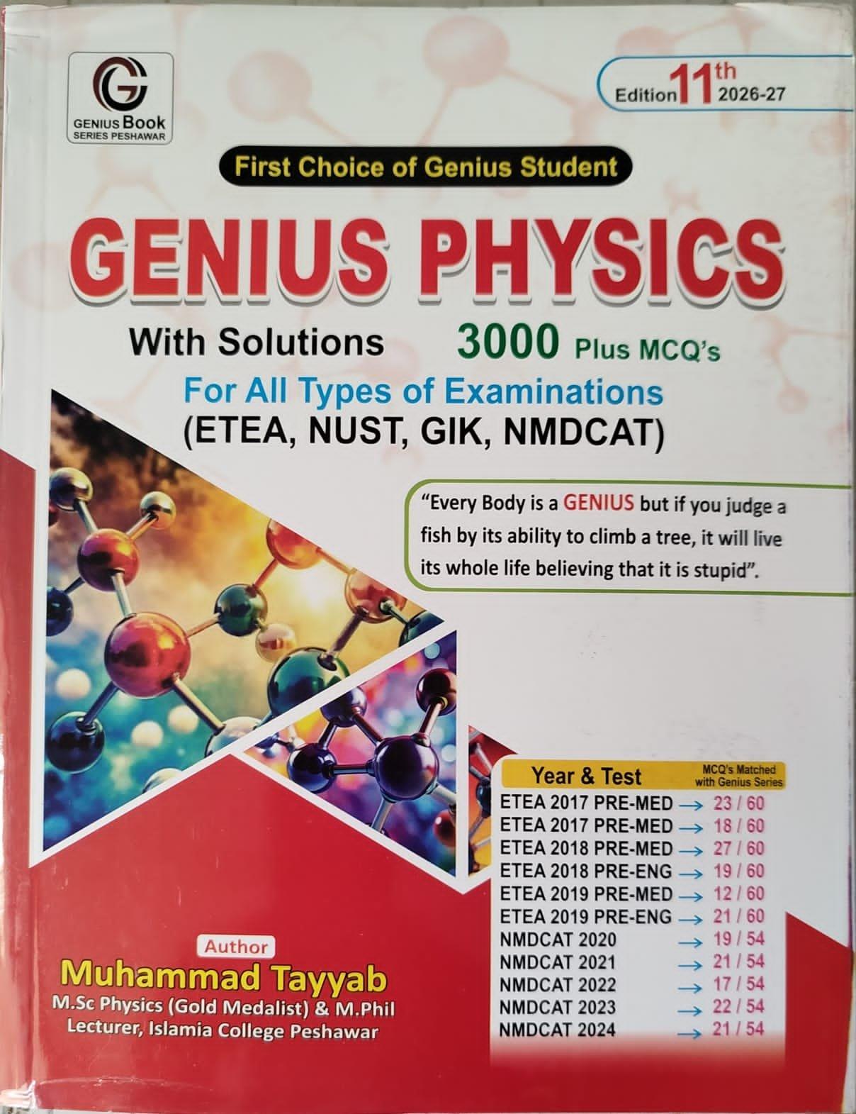 Genius PHYSICS 3000 Plus McQ's (With Solutions)