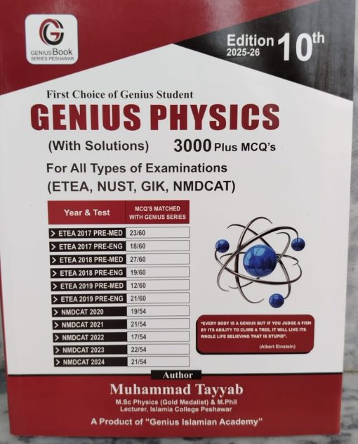 Genius PHYSICS 3000 Plus McQ's (With Solutions)