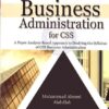 Advanced Business Administration for CSS Book by Muhammad Ahmed Abdullah