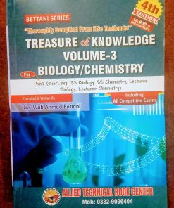 TREASURE of KNOWLEDGE
VOLUME-3
BIOLOGY/CHEMISTRY