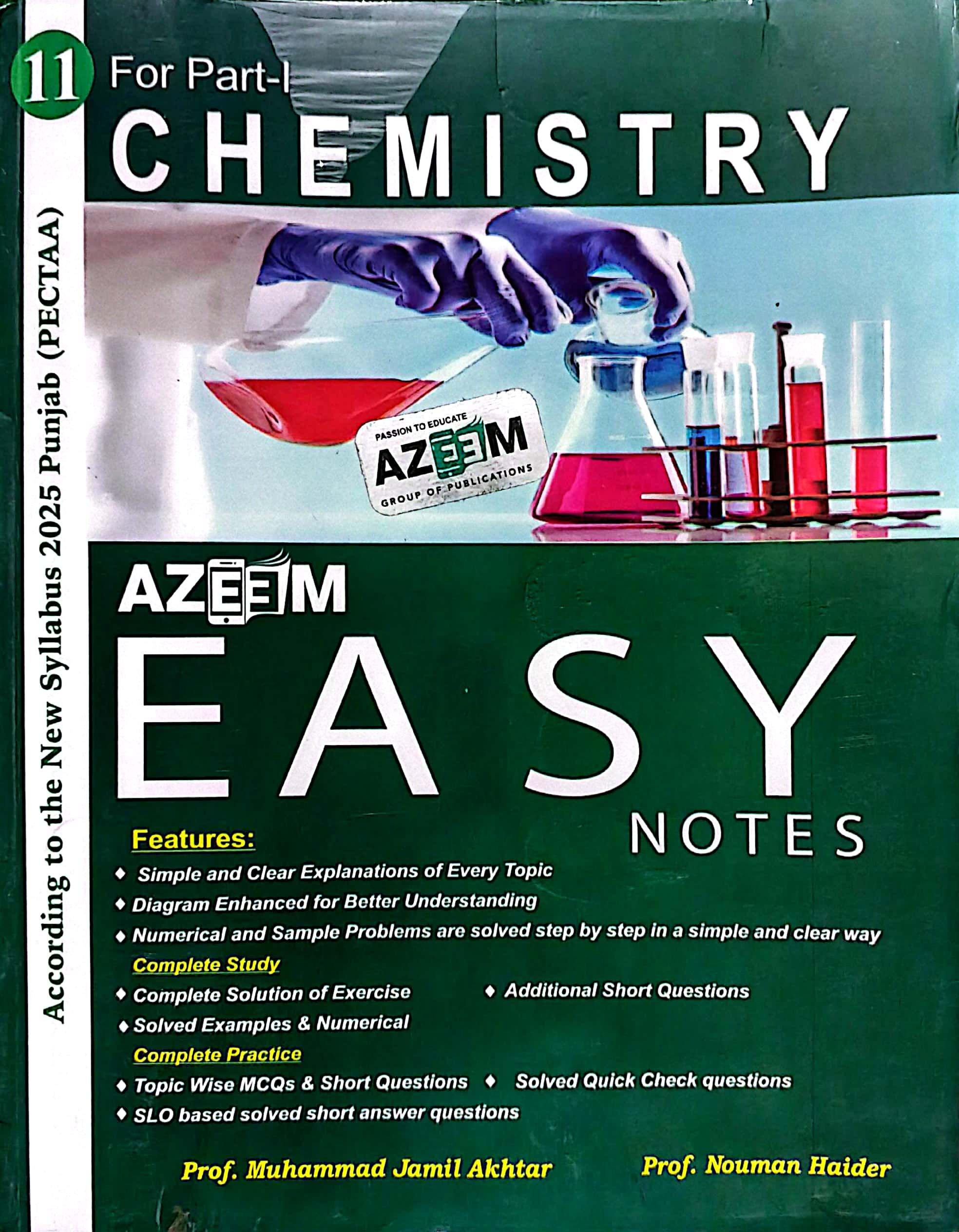 Azeem’s Class 11 Chemistry Notes – Easy Guide | New Syllabus 2025
