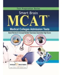Smart Brain MCAT book cover by Dogar Brothers