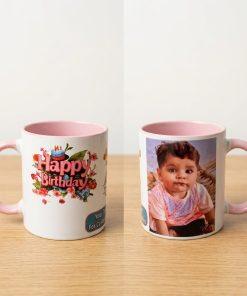 Customized Inner Color Ceramic Mug | Personalised Photo & Text Printed Mug